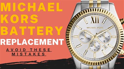 michael kors watch battery removal|mk5753 watch battery for sale.